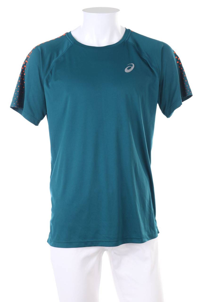 Carou asics Sport-Shirt mit Logo-Print