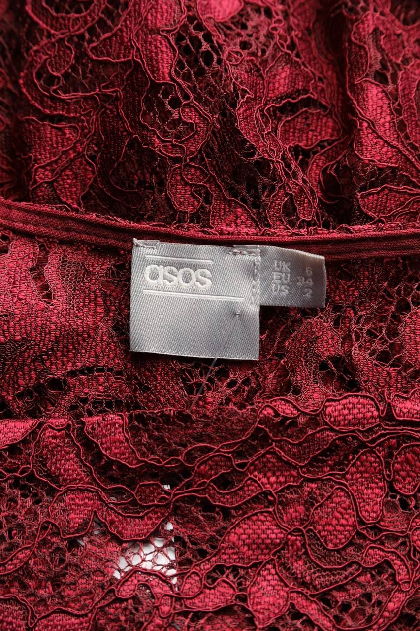 Carou Asos Abendkleid Aus Spitze Mit Rüschen