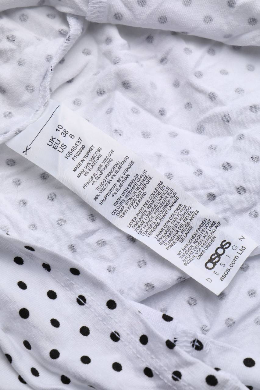 Carou Asos DESIGN Wickel-Cropped-Shirt Mit Punkten