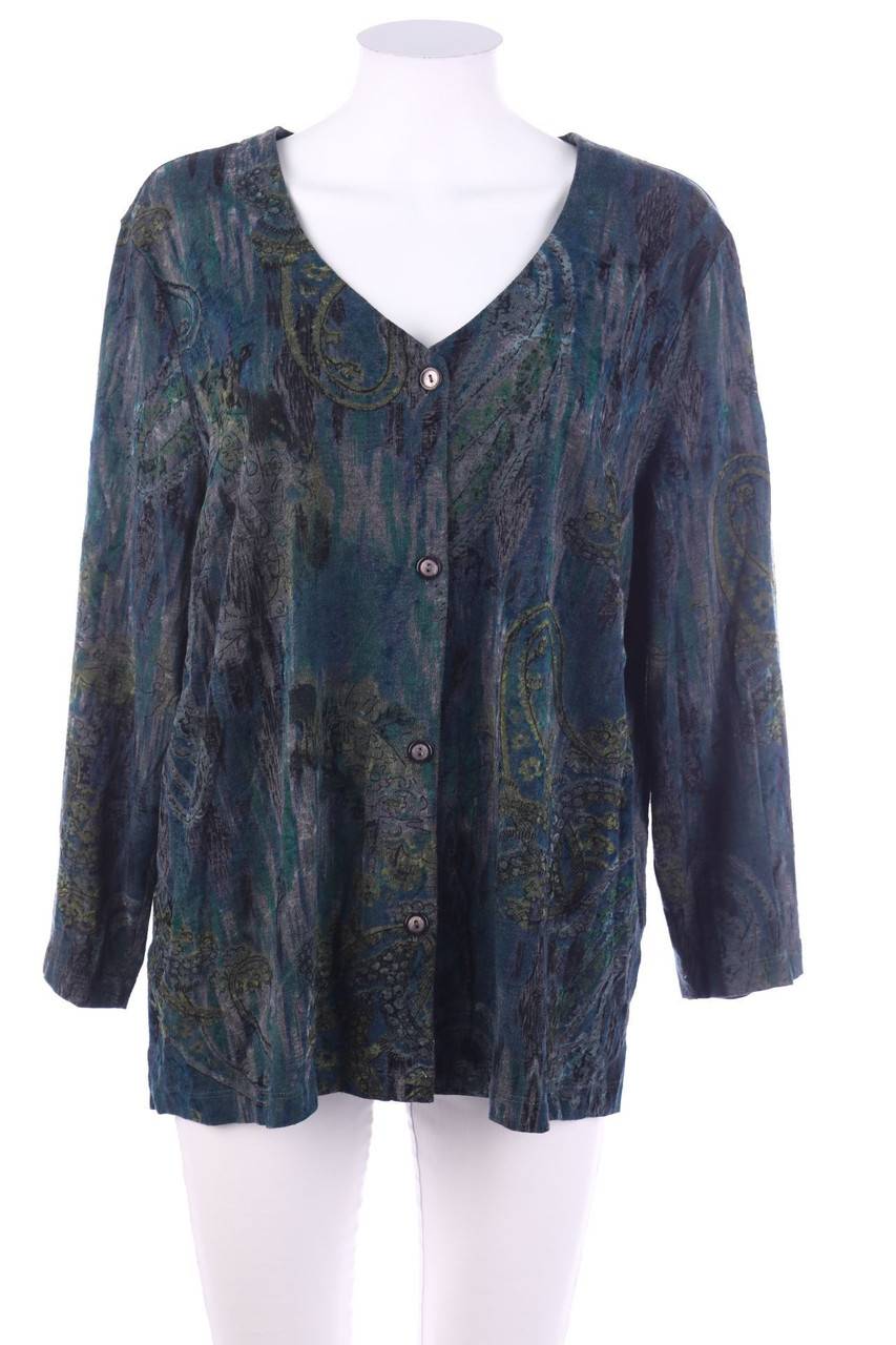 Carou Atelier Création Jersey-Cardigan mit Print