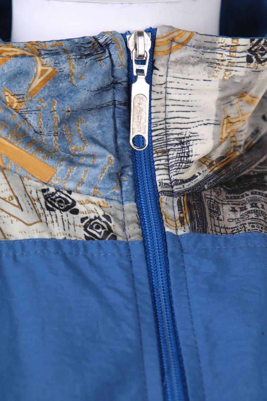 Carou ATHLET Vintage-Jacke Mit Print Mit Tunnelzug