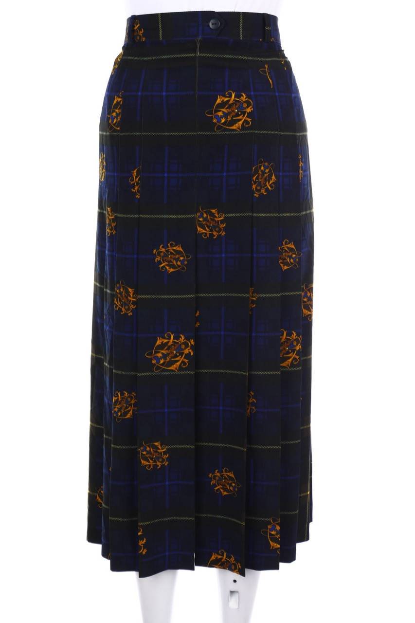 Carou BASLER Midi-Falten-Rock Mit Karo-Muster