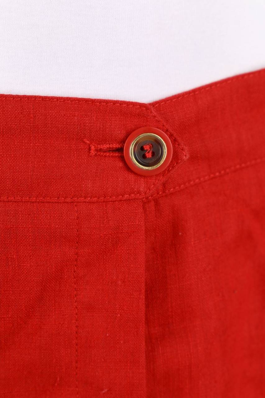 Carou BASLER Vintage-Bundfaltenhose Aus Leinen-Mix