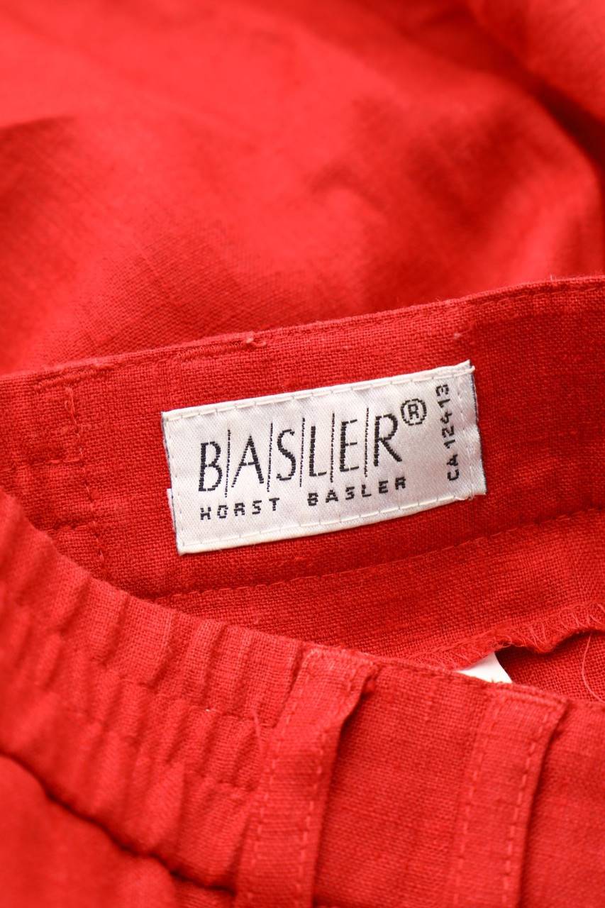 Carou BASLER Vintage-Bundfaltenhose Aus Leinen-Mix