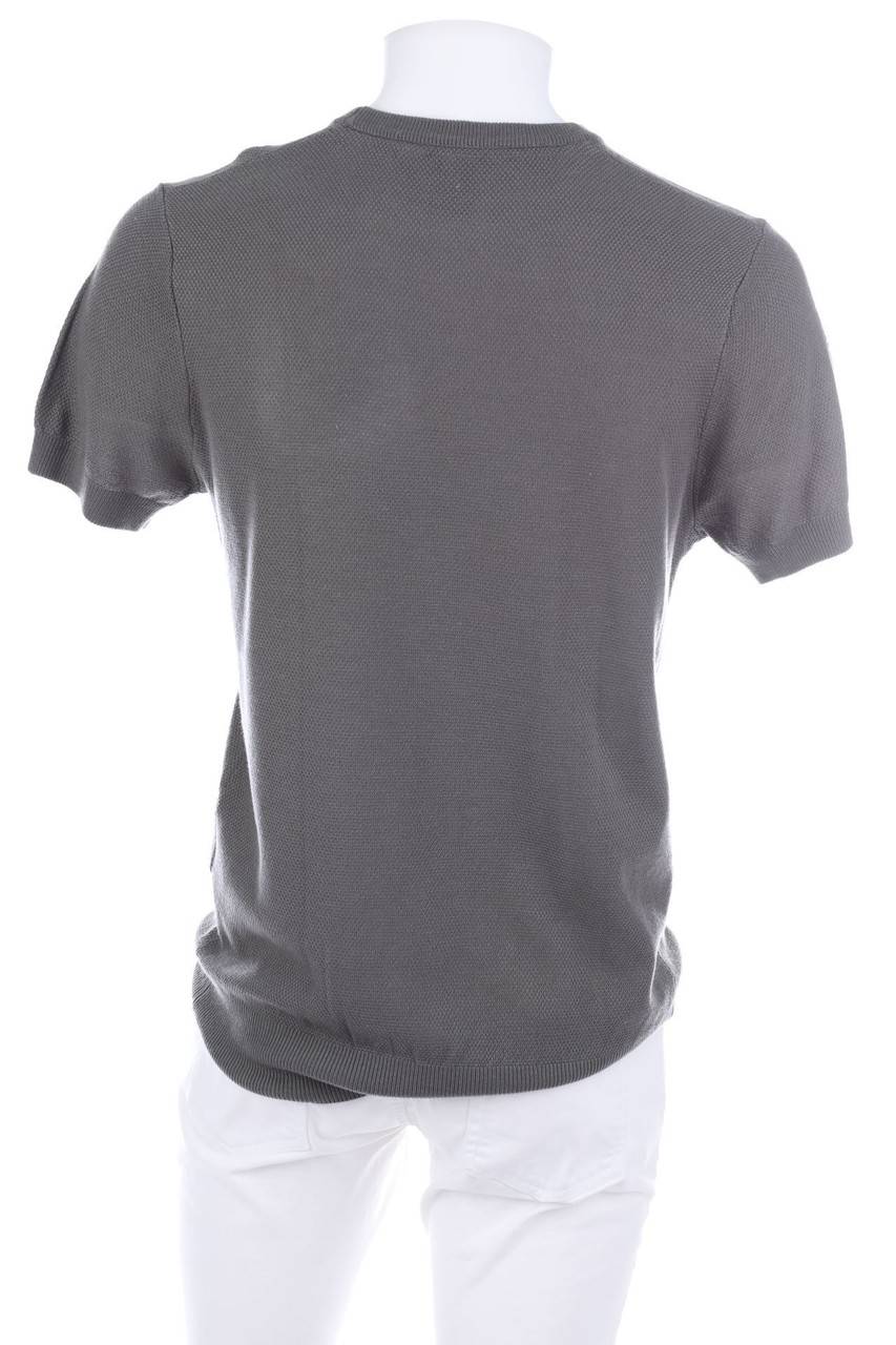 Carou Bench. Kurzarm-Pullover Mit Logo-Patch