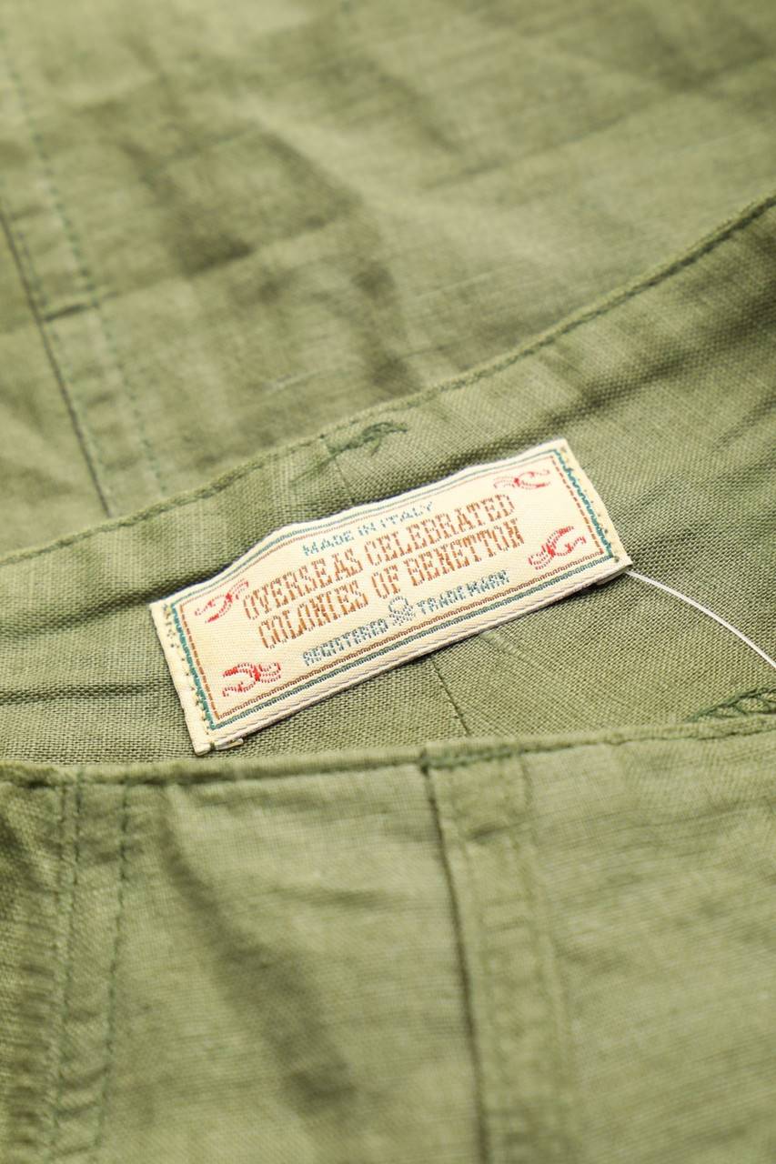 Carou BENETTON Vintage-Rock Aus Leinen-Mix