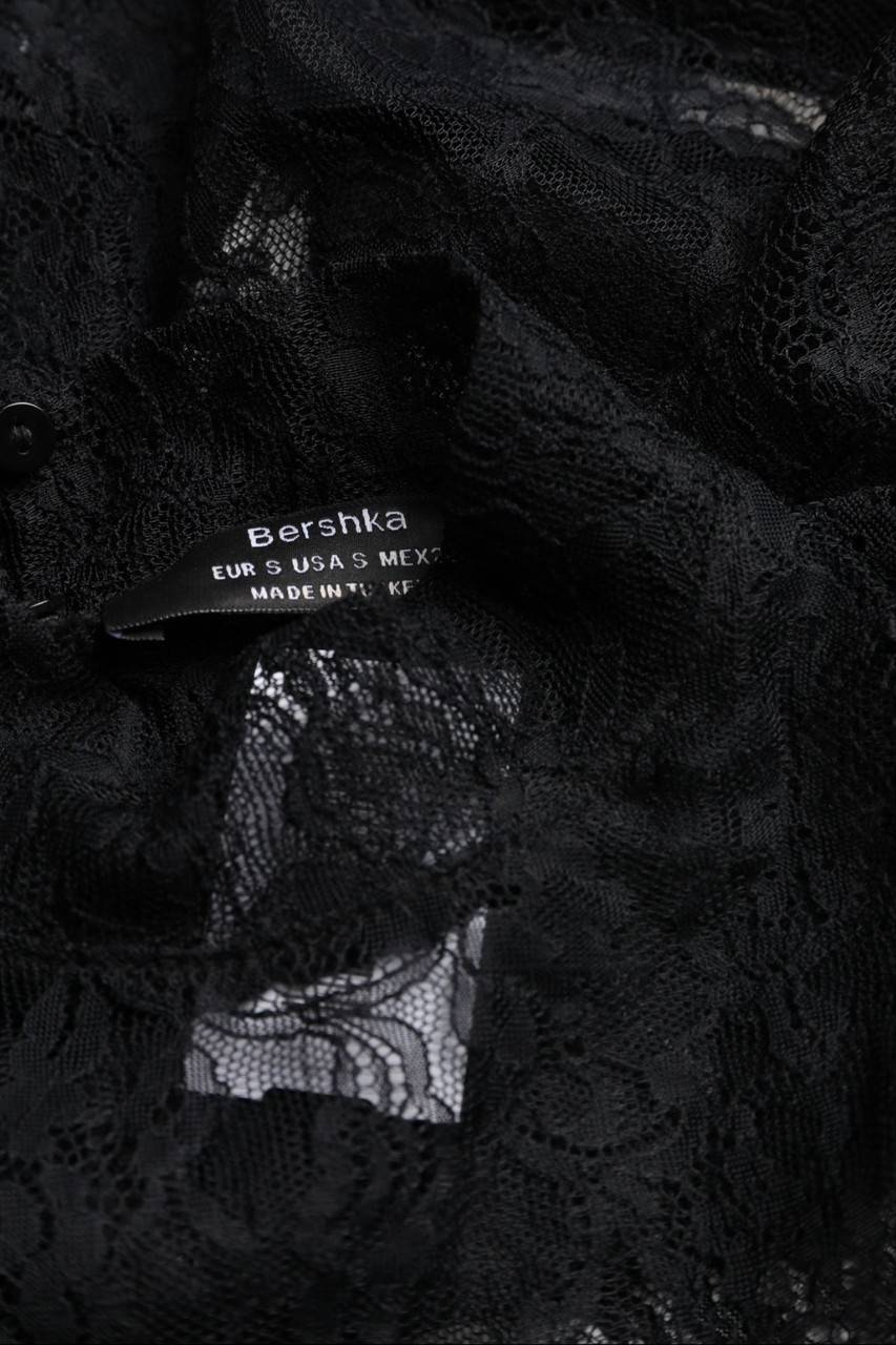 Carou Bershka Bluse Mit Puffärmeln Aus Spitze