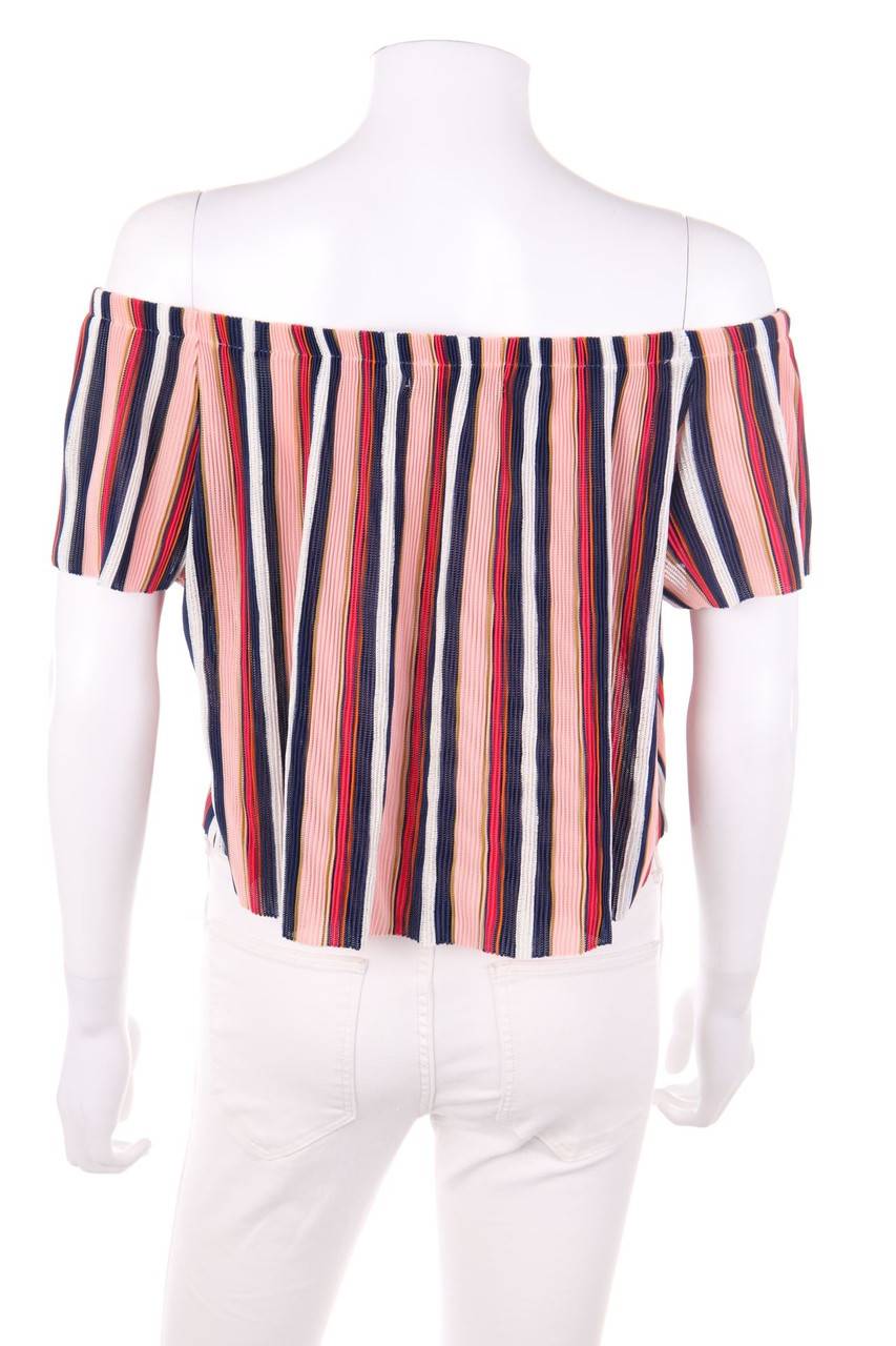 Carou Bershka BSK GIRL Carmen-Bluse Mit Streifen