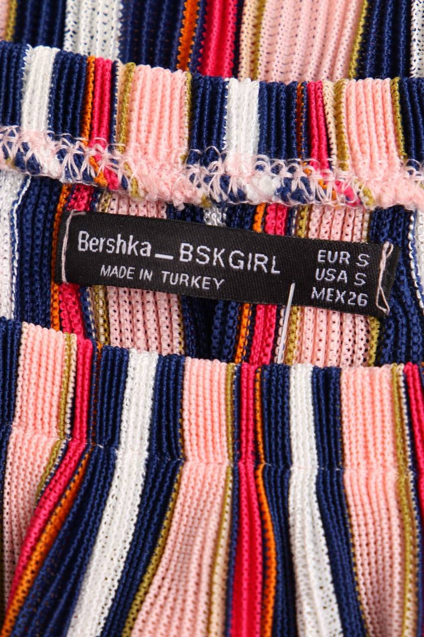 Carou Bershka BSK GIRL Carmen-Bluse Mit Streifen