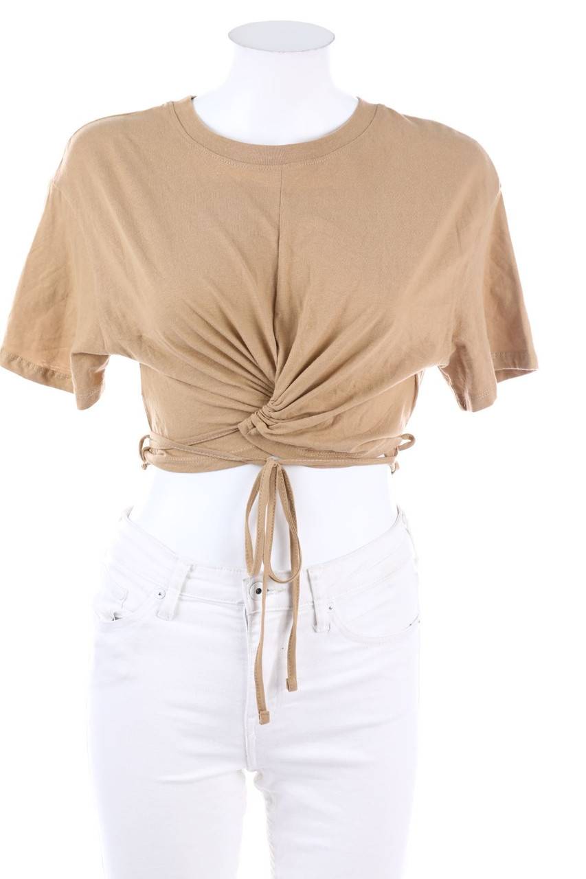 Carou Bershka Cropped-Shirt Mit Schnürung