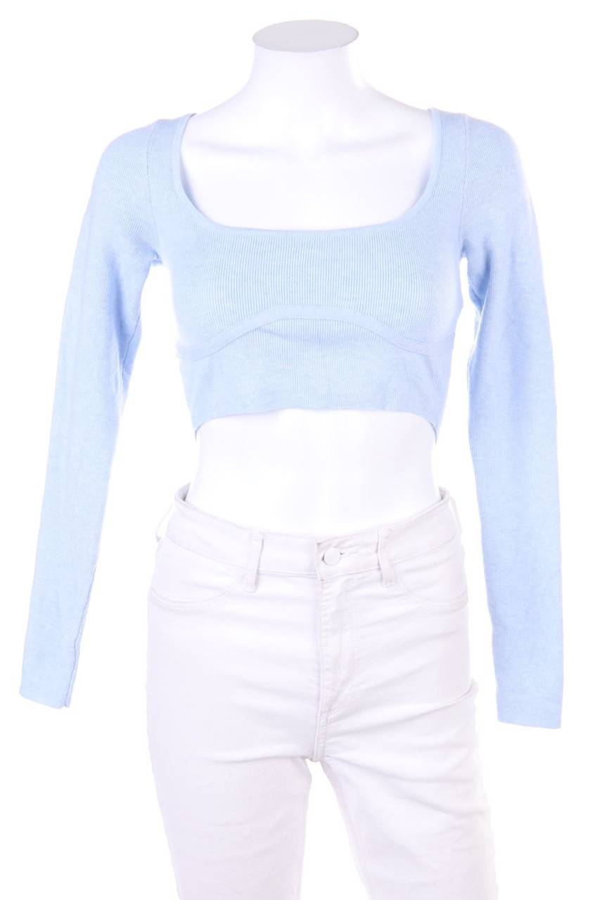 Carou Bershka Cropped-Strick-Pullover