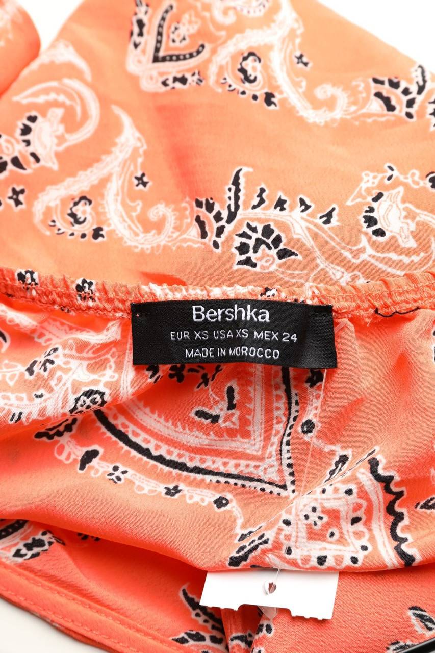 Carou Bershka Cropped-Wickel-Bluse