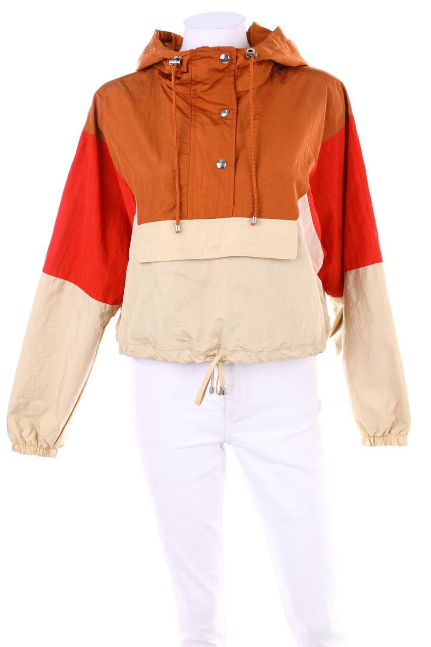 Carou Bershka Cropped-Windbreaker mit Kapuze