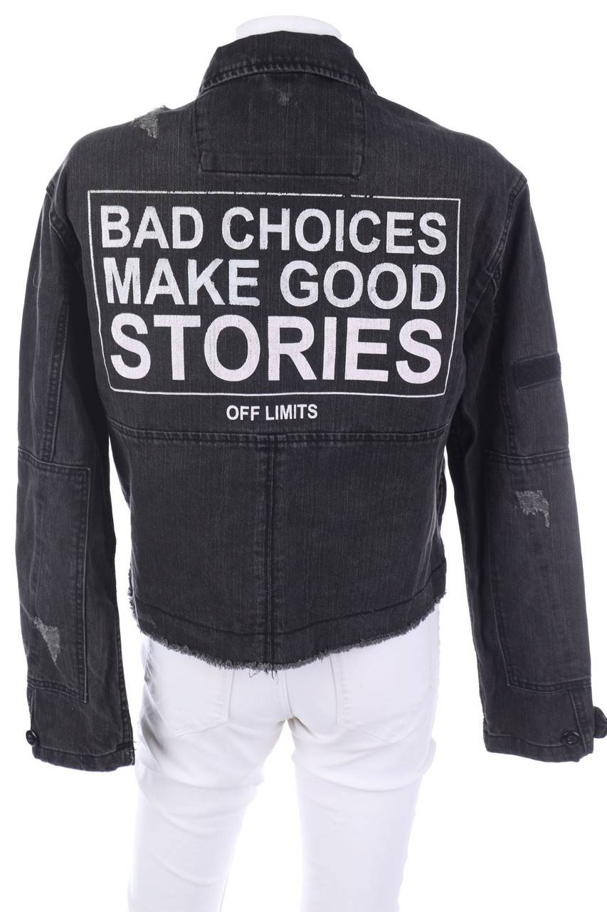 Carou Bershka Destroyed-Jeans-Jacke