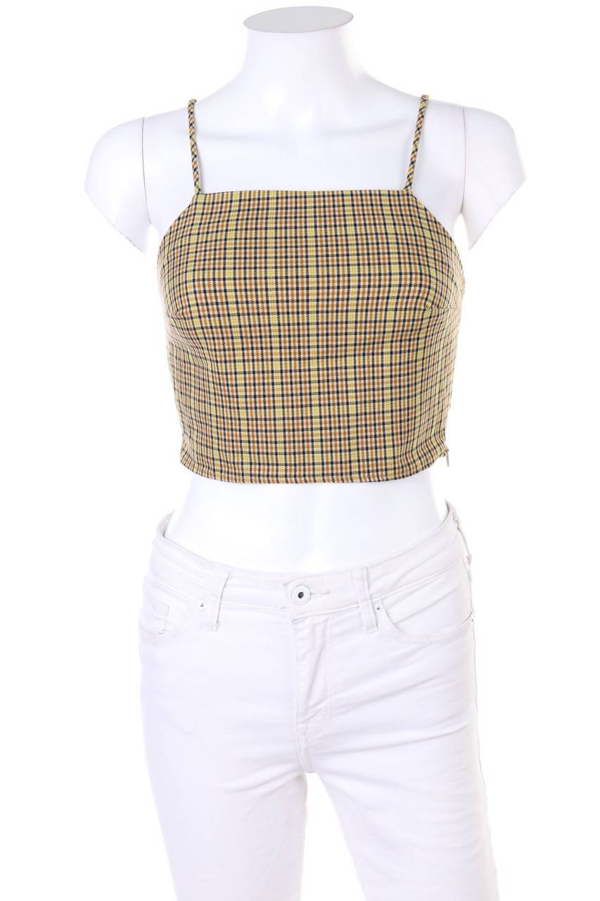 Carou Bershka Karo-Crop-Top