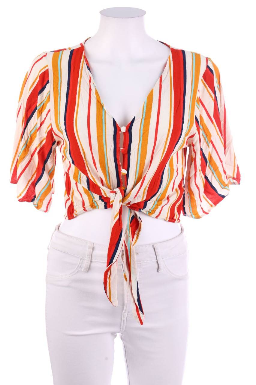 Carou Bershka Kurzarm-Bluse