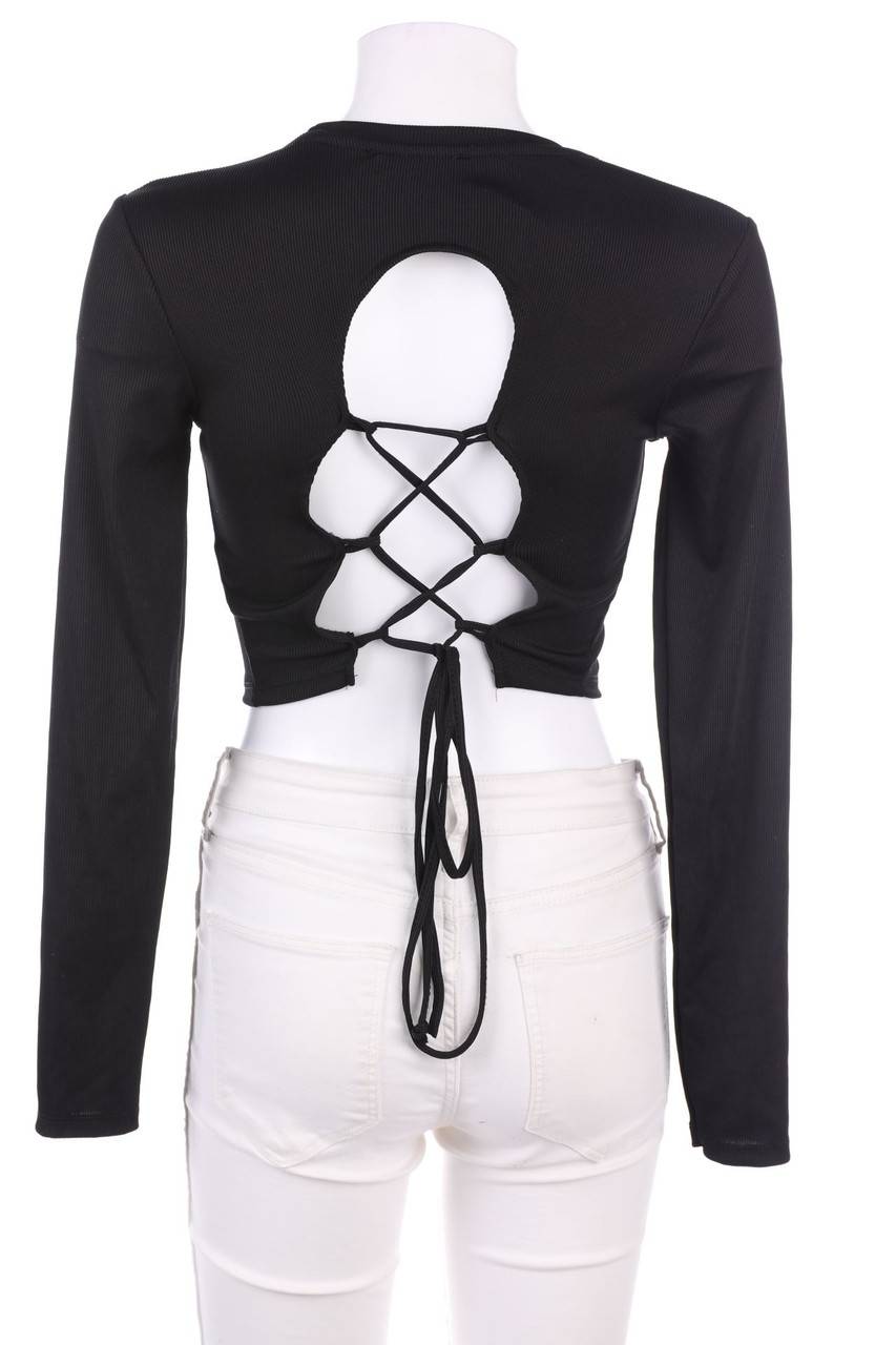 Carou Bershka Longsleeve-Shirt mit Schnürung