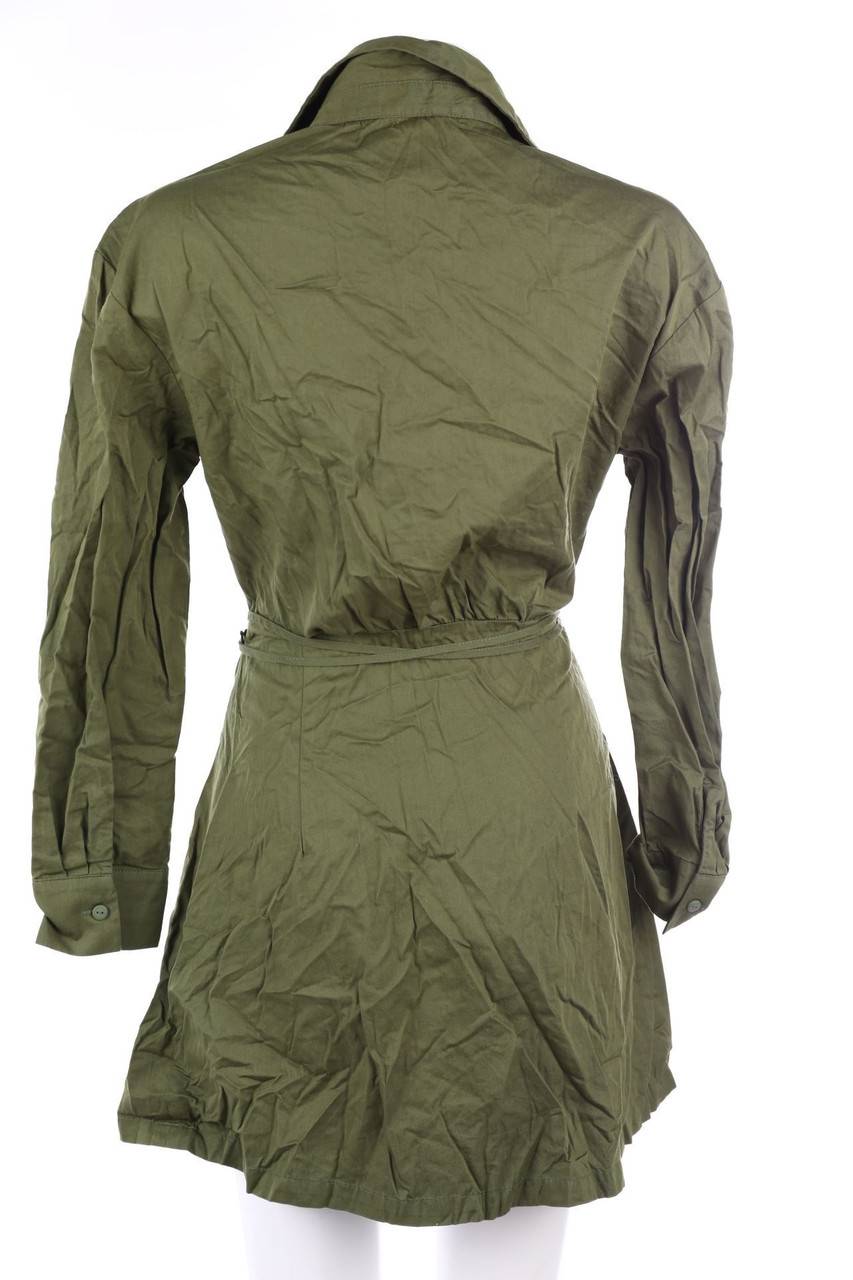 Carou Bershka Minikleid Im Safari-Stil Mit Cut-out