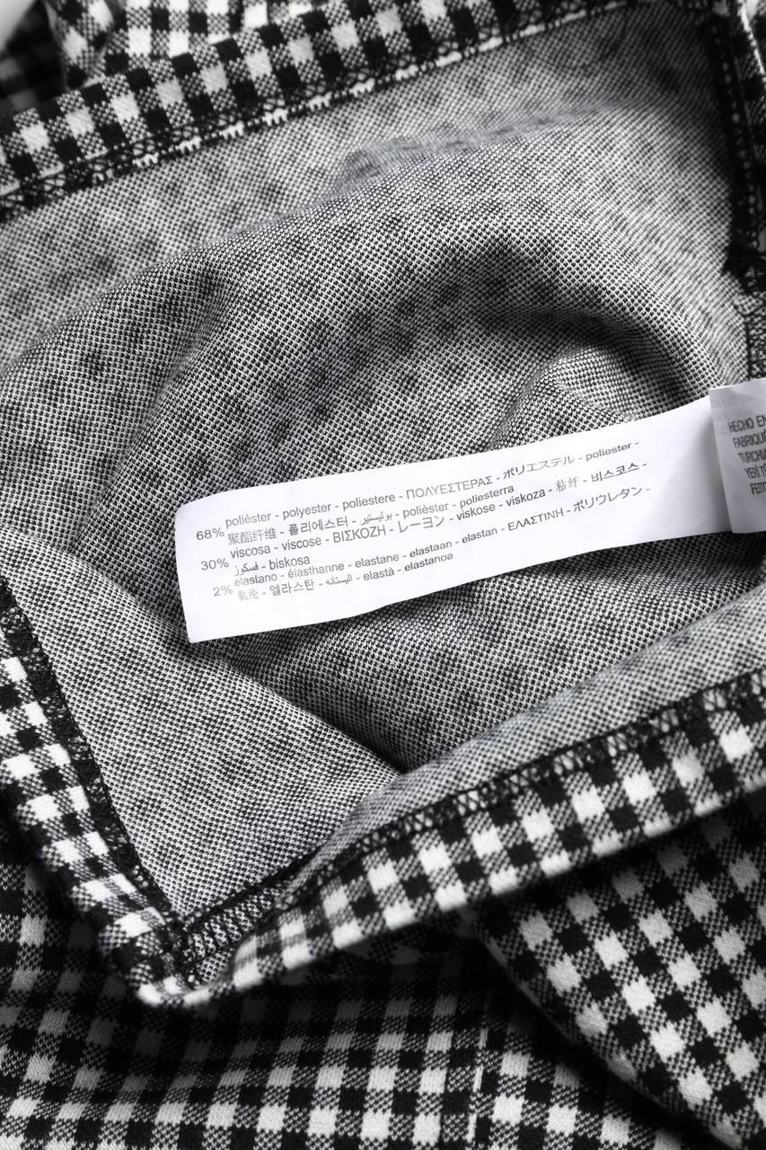 Carou Bershka Minikleid Mit Karo-Muster