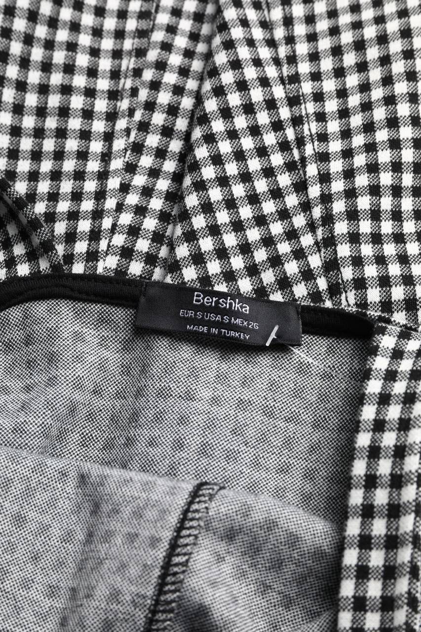 Carou Bershka Minikleid Mit Karo-Muster