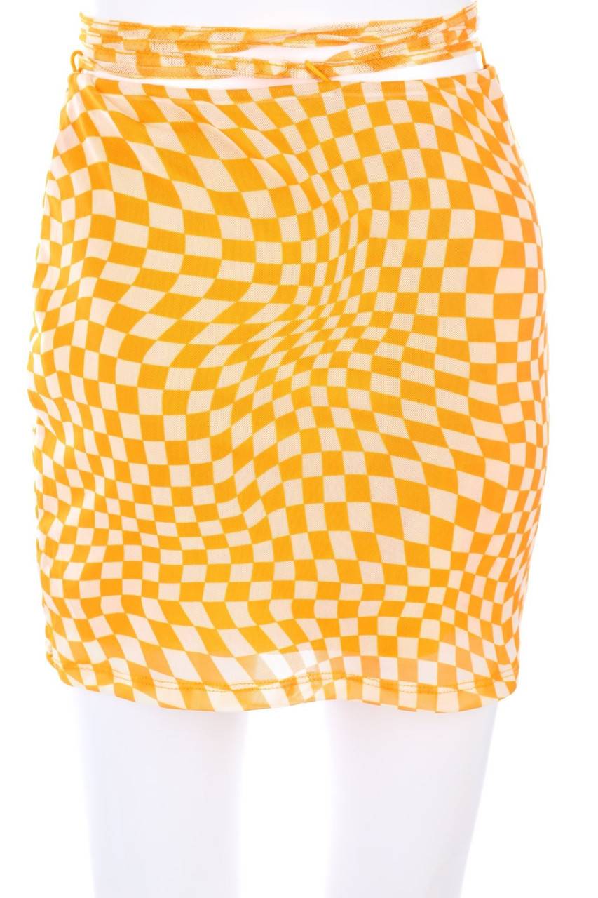 Carou Bershka Minirock Aus Mesh Mit Schnürung