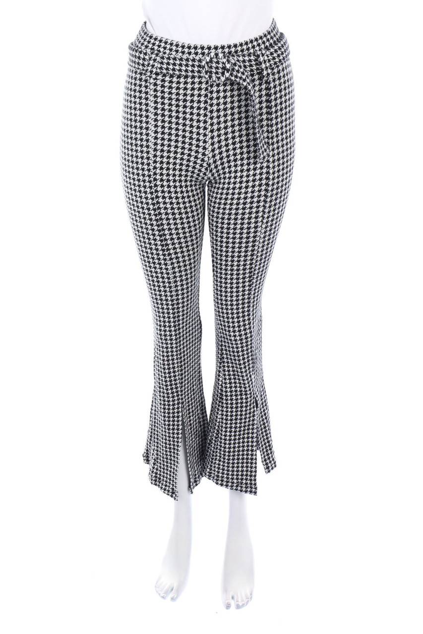 Carou Bershka Strickhose mit Hahnentritt-Muster