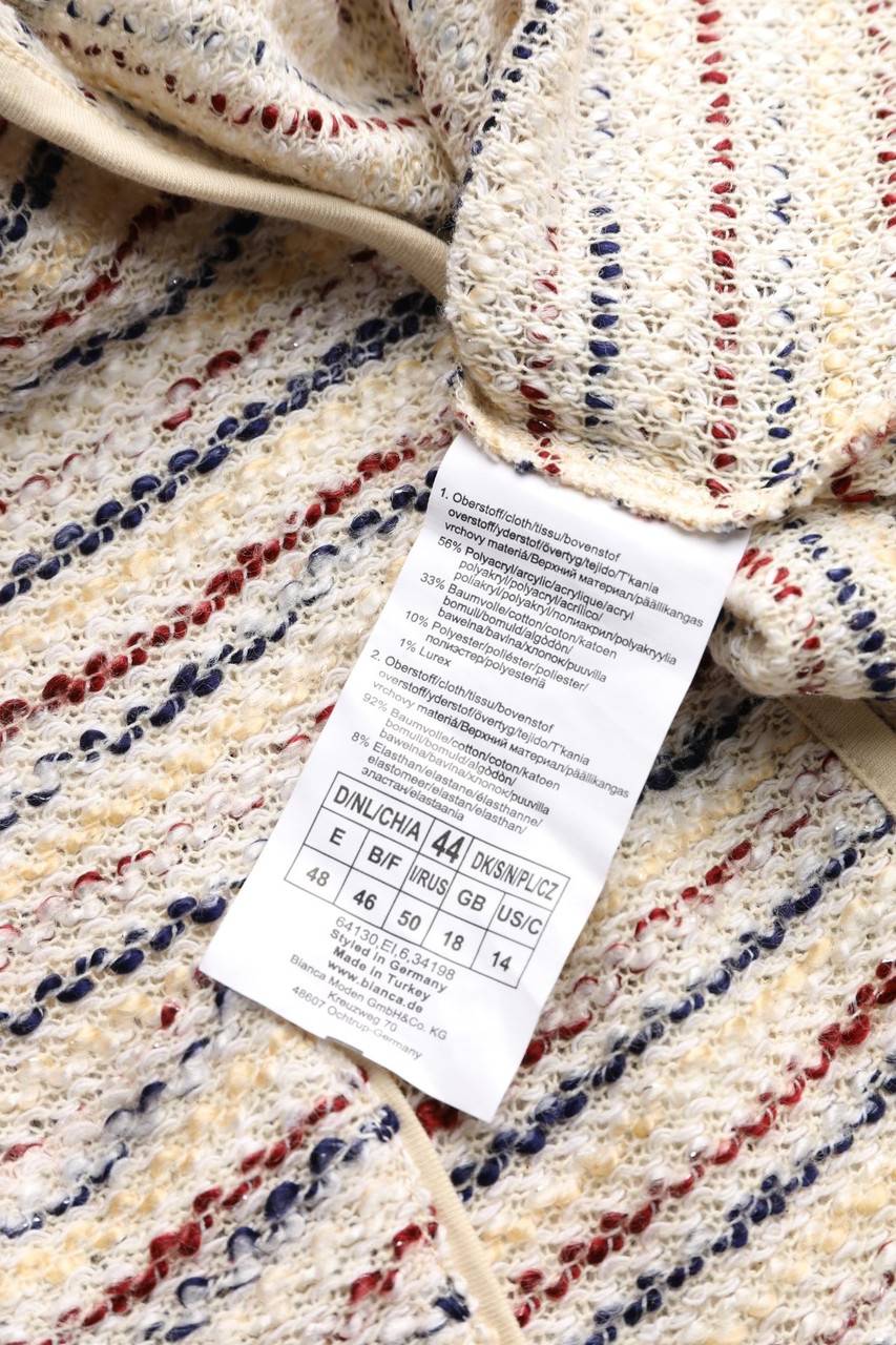Carou Bianca Glitzer-Cardigan Aus Baumwoll-Mix