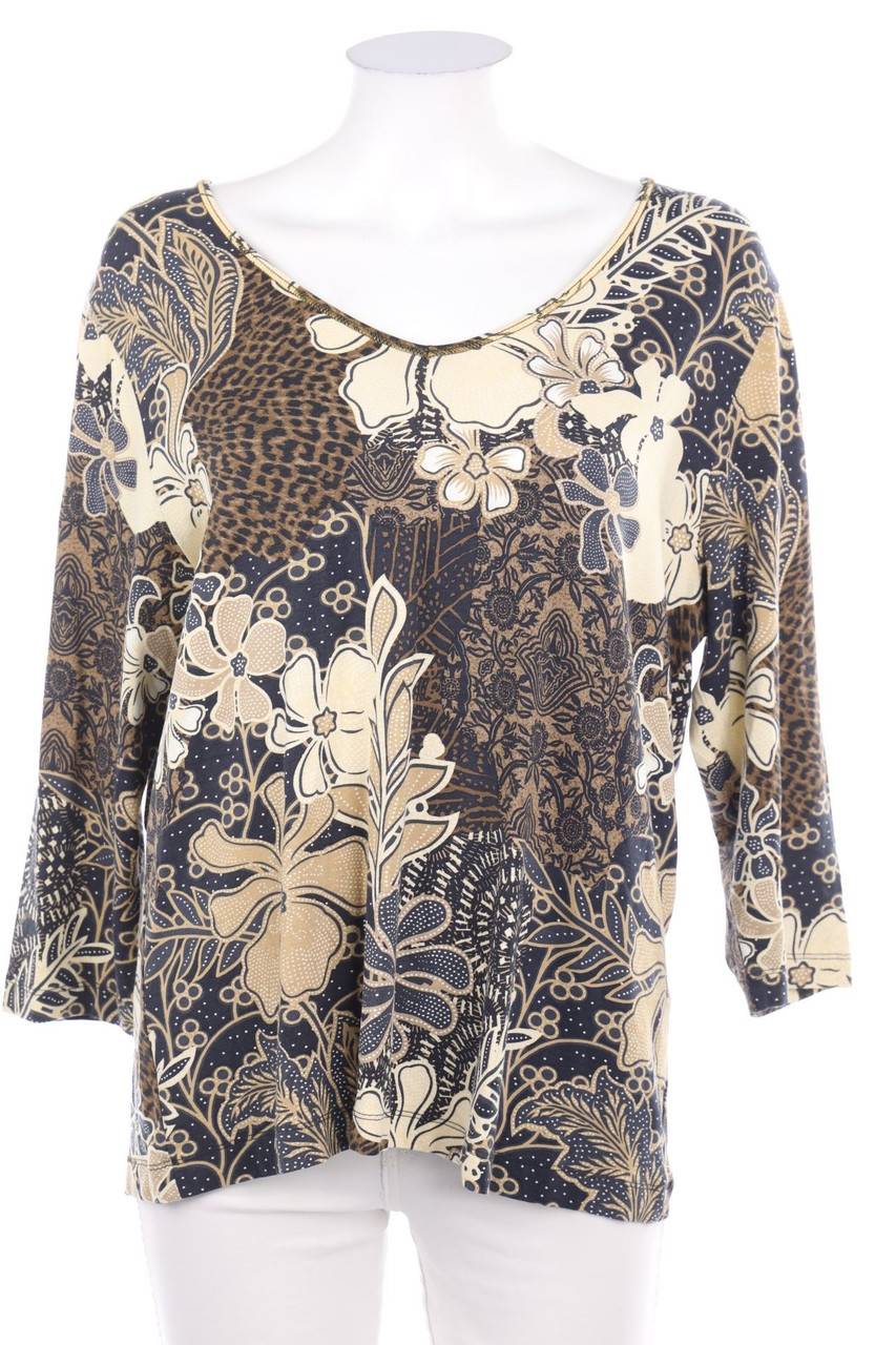 Carou bianca Shirt mit Blumen-Print