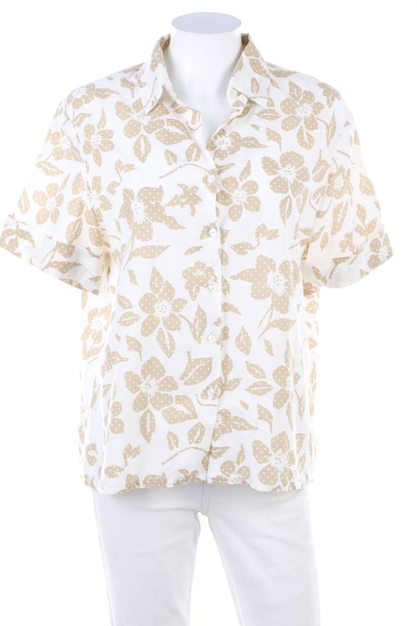 Carou BLAIR Kurzarm-Bluse mit Blumen-Print