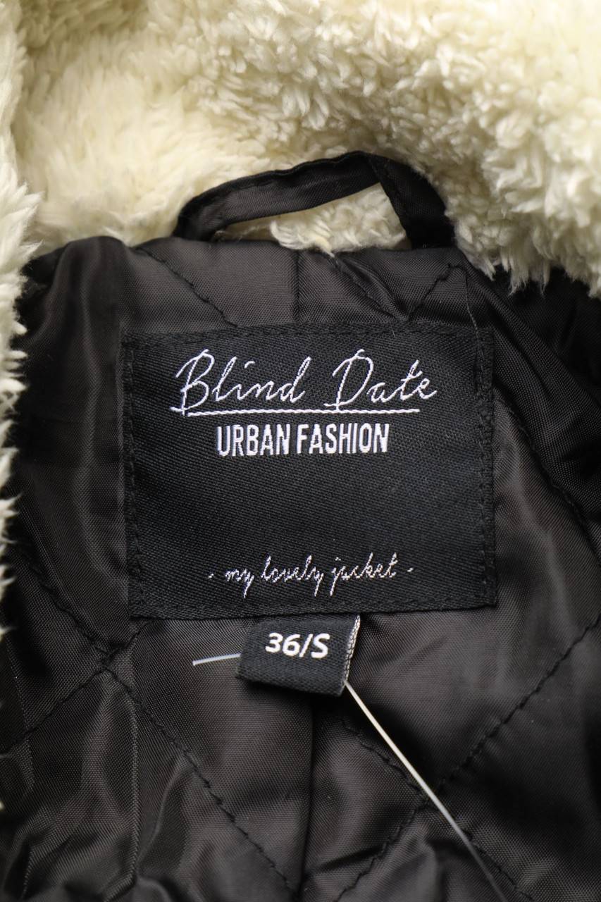 Carou BLIND DATE Karo-Jacke Mit Faux Fur-Kragen