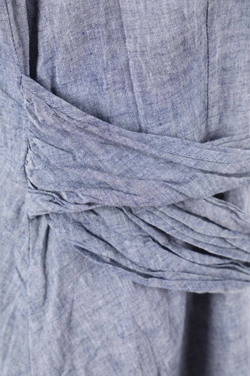 Carou Boden Kleid Aus Leinen-Mix