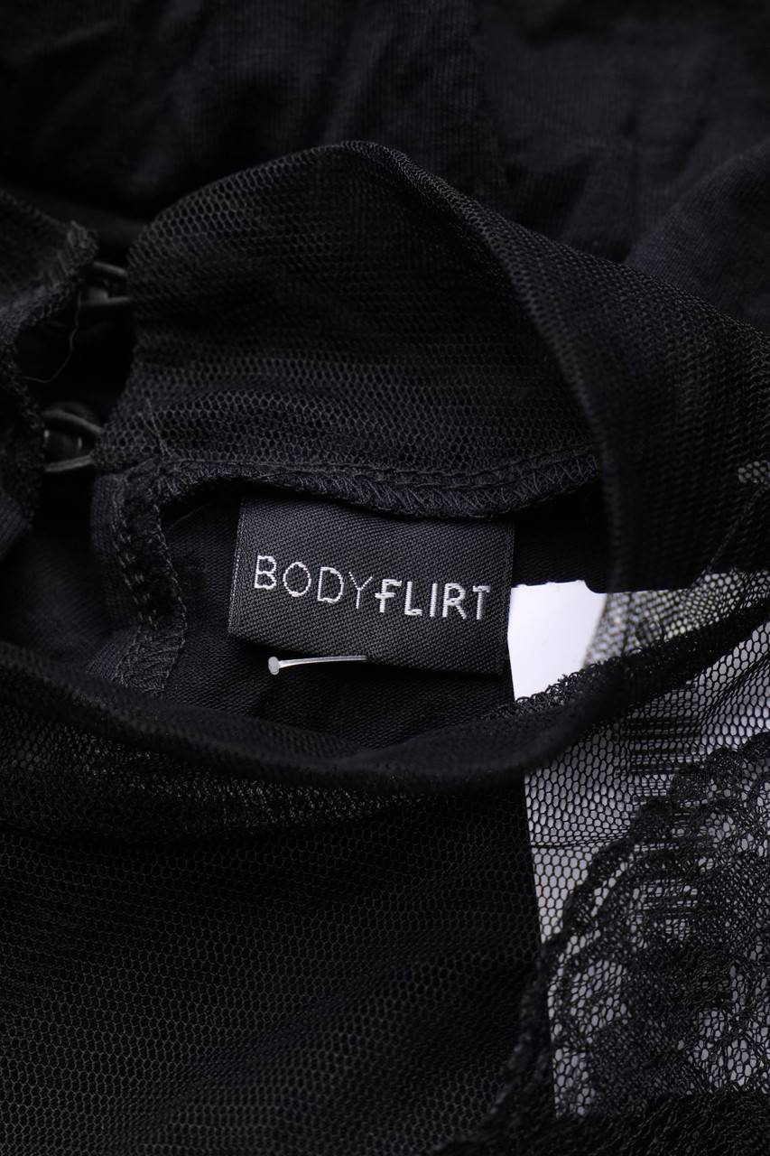 Carou BODYFLIRT Mesh-Longsleeve-Shirt Mit Spitze