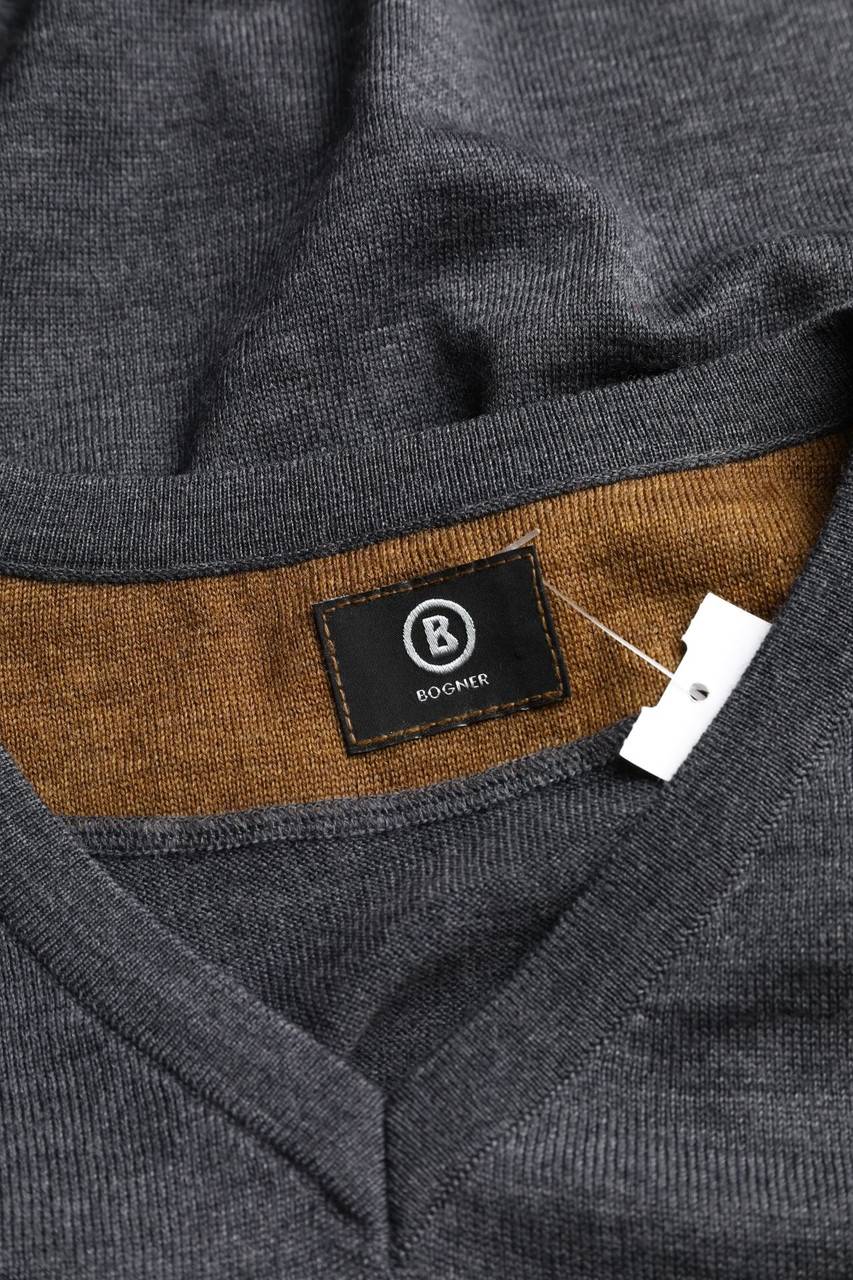 Carou BOGNER Schurwoll-Pullover Mit V-Neck