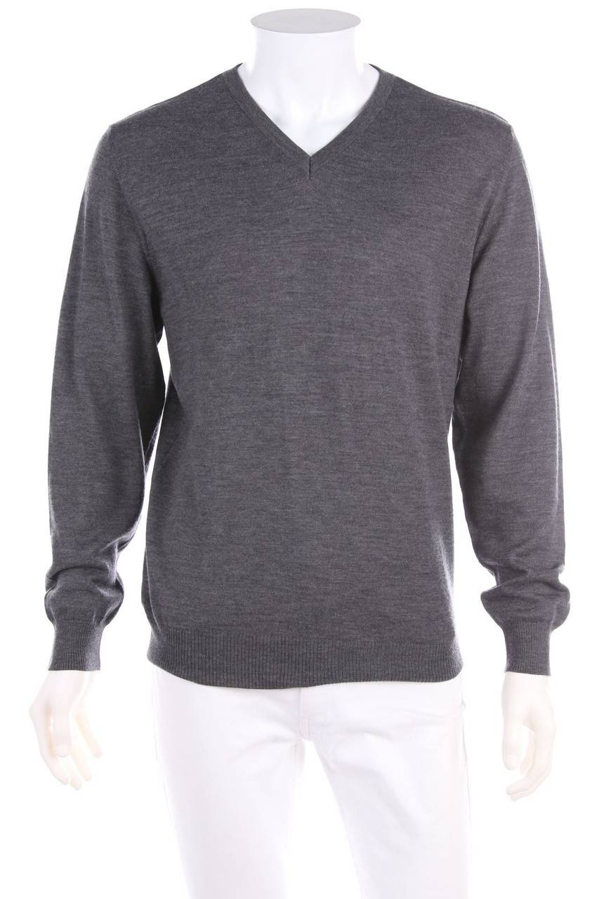 Carou BOGNER Schurwoll-Pullover Mit V-Neck