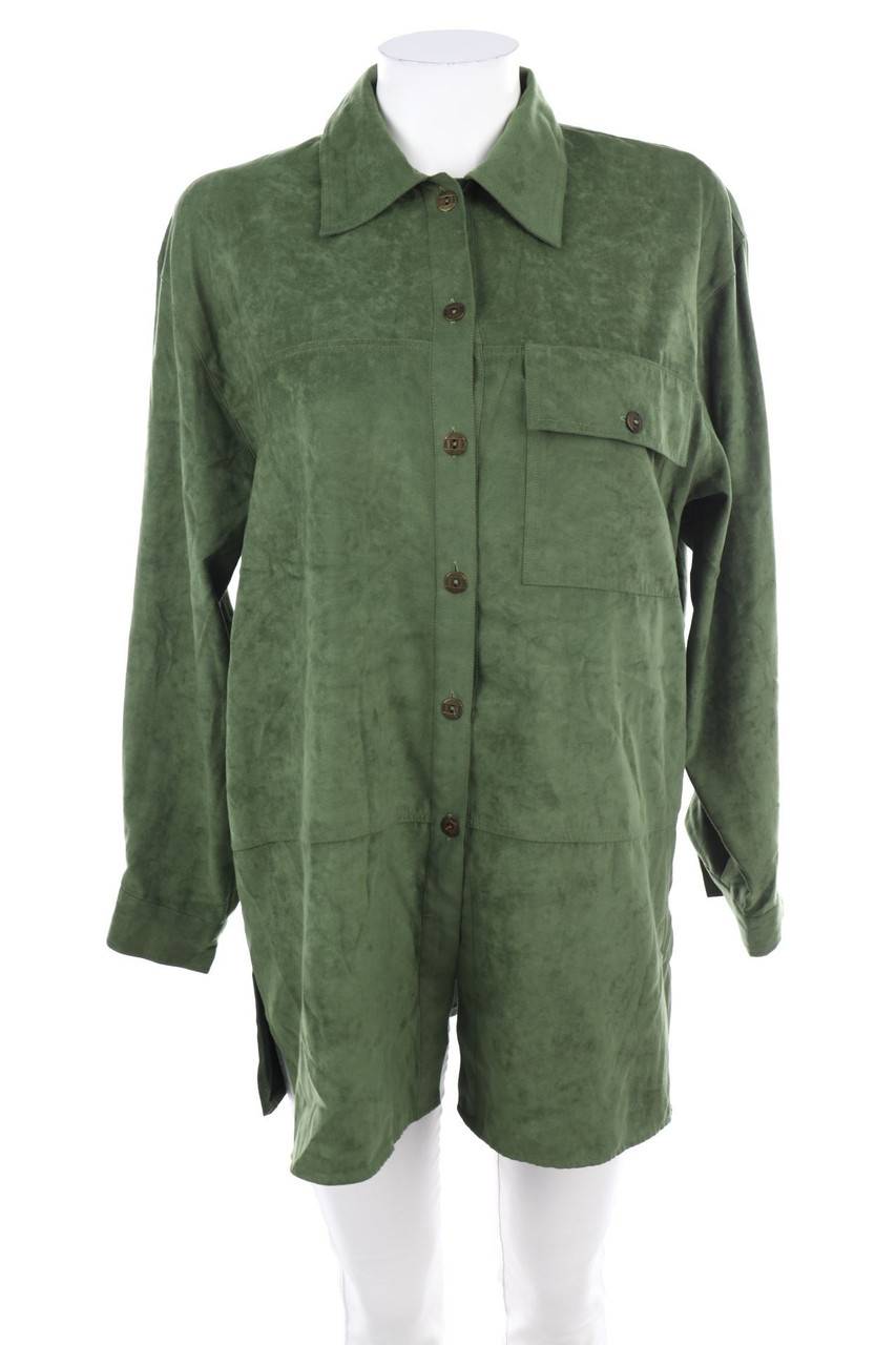 Carou BONITA Faux Leather-Hemd-Bluse