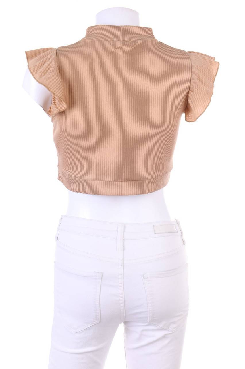 Carou Boohoo Crop-Top Mit Volants