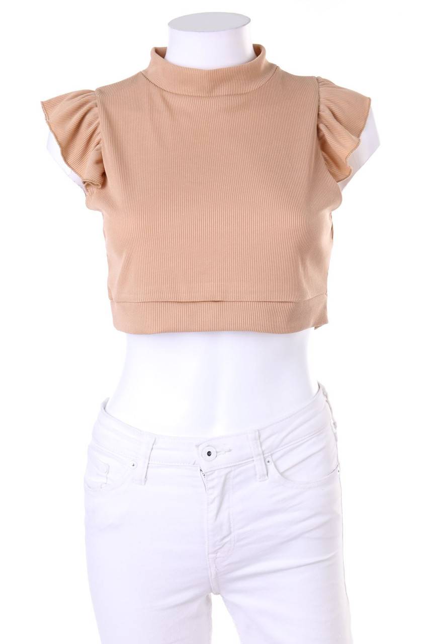 Carou Boohoo Crop-Top Mit Volants