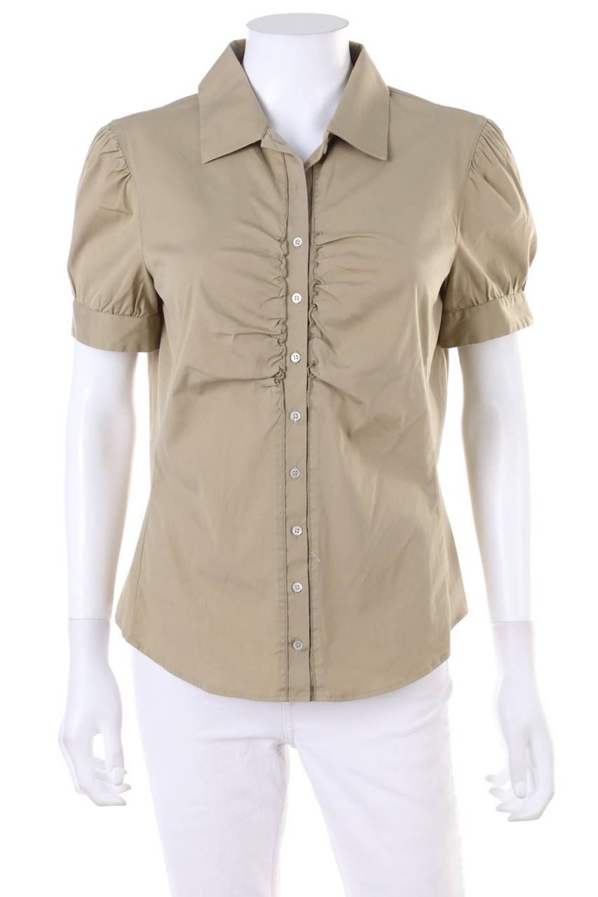 Carou BOSS HUGO BOSS Kurzarm-Bluse mit Stretch