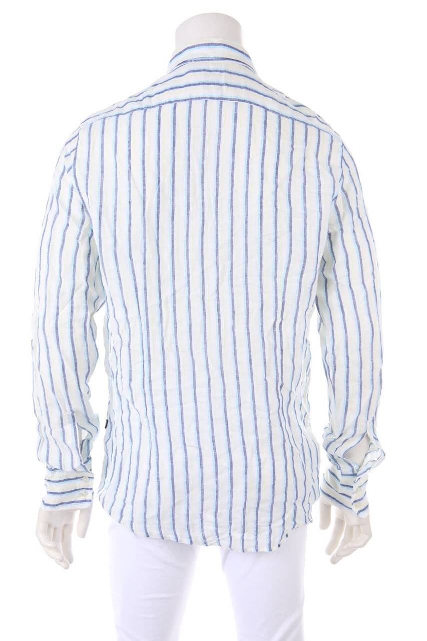 Carou BOSS HUGO BOSS Leinen-Hemd Mit Streifen