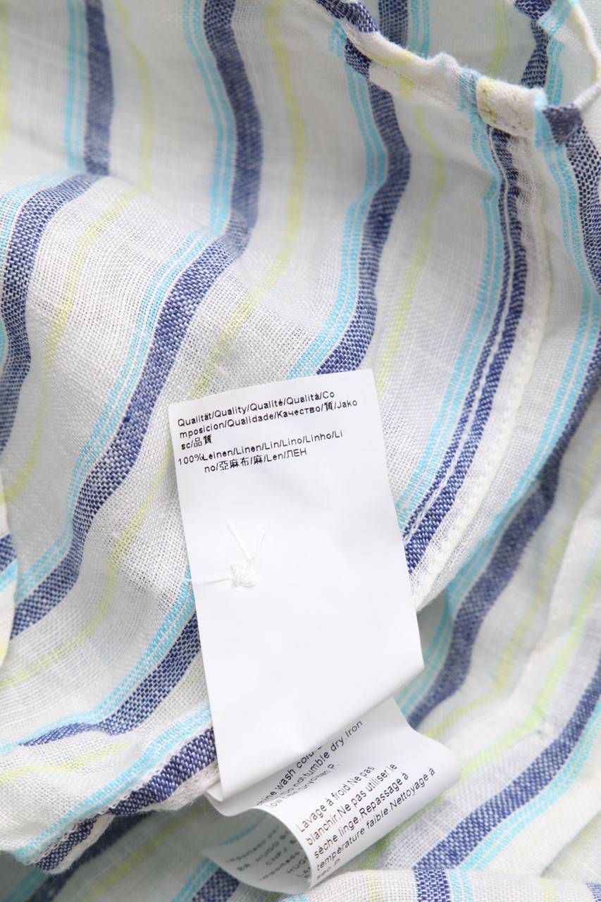 Carou BOSS HUGO BOSS Leinen-Hemd Mit Streifen