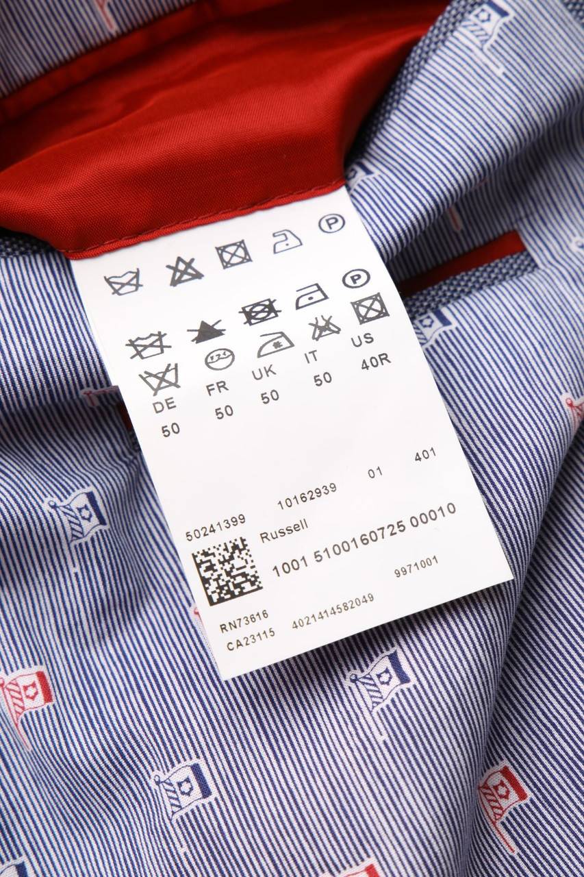 Carou BOSS HUGO BOSS Zweireiher-Baumwoll-Sakko