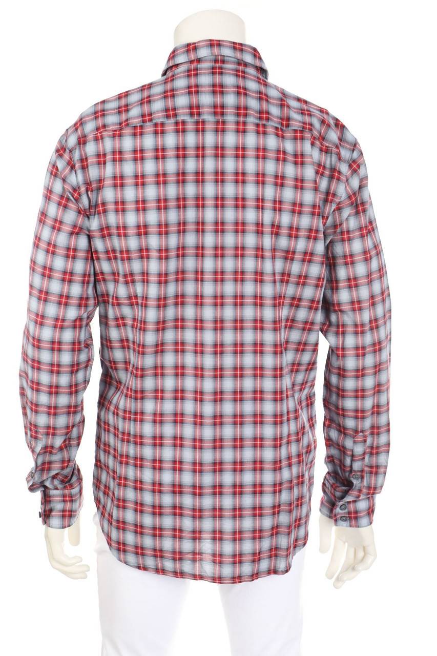 Carou BOSS ORANGE Kariertes Hemd Mit Logo-Plakette