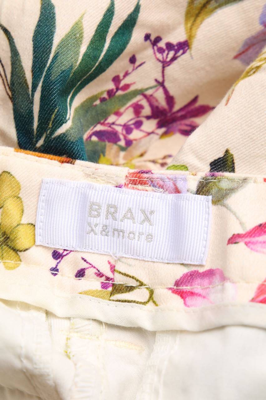 Carou BRAX Slim Jeans Mit Blumen-Print