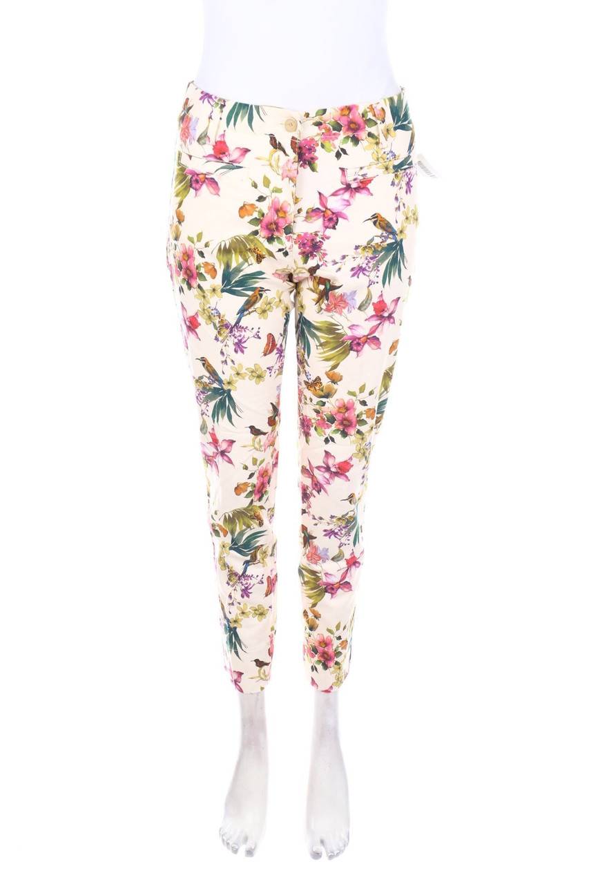 Carou BRAX Slim Jeans mit Blumen-Print