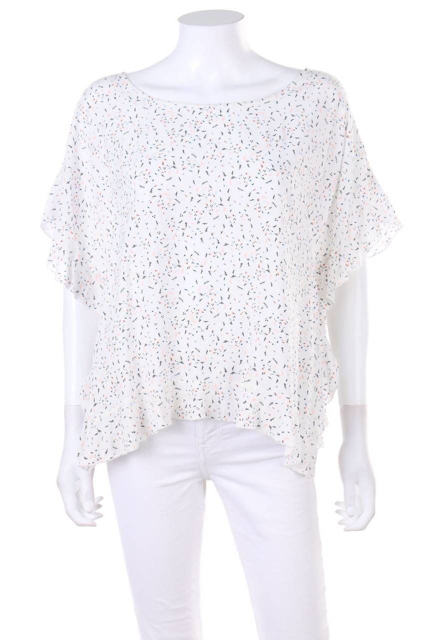 Carou BROADWAY Volant-Bluse mit Print