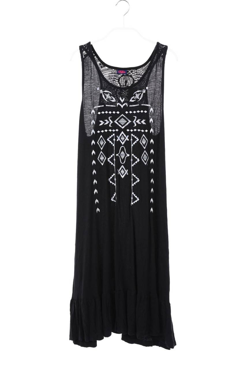 Carou Buffalo Maxi-Kleid mit Stickereien