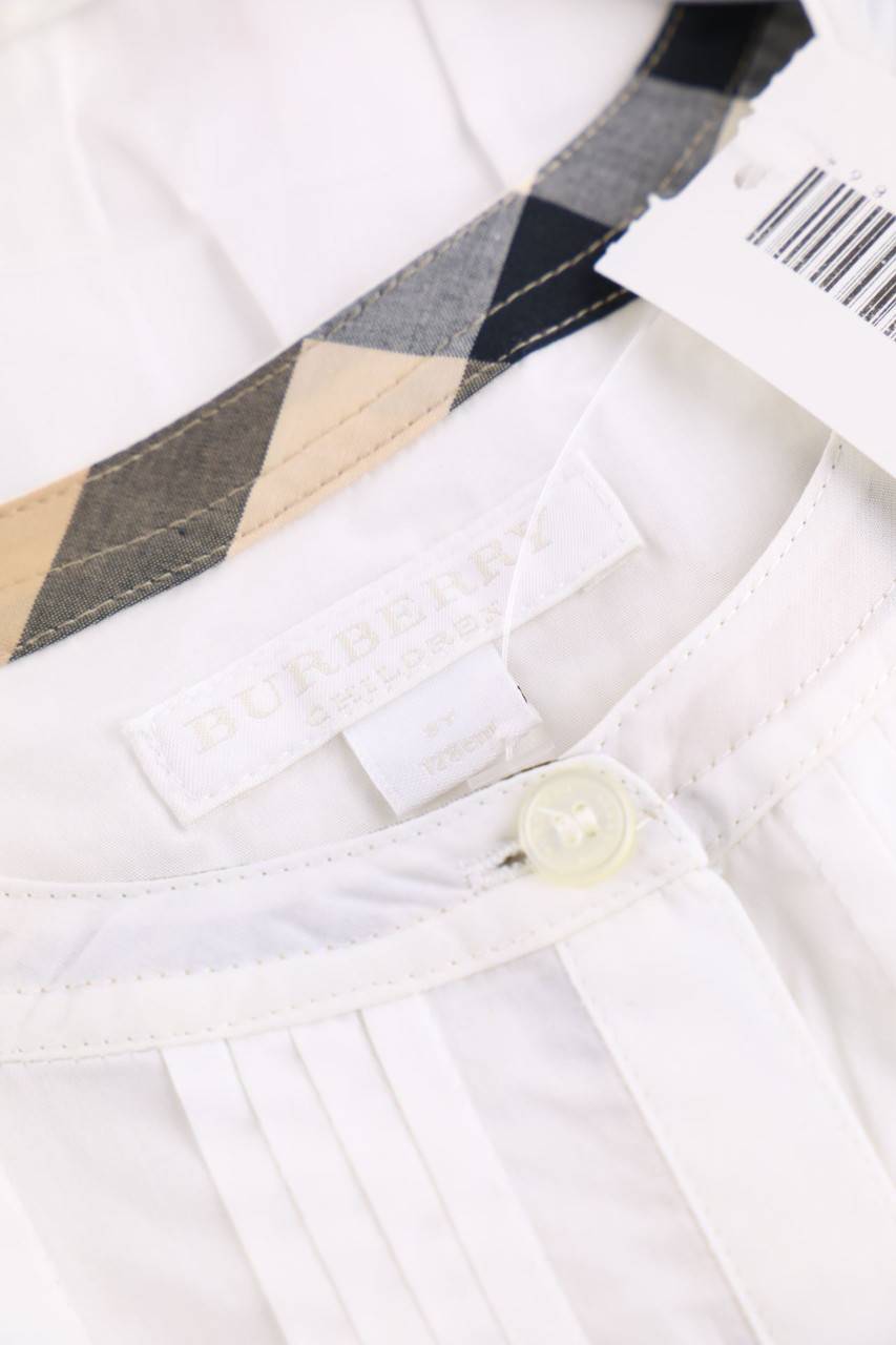 Carou BURBERRY Baumwoll-Kleid Mit Biesen