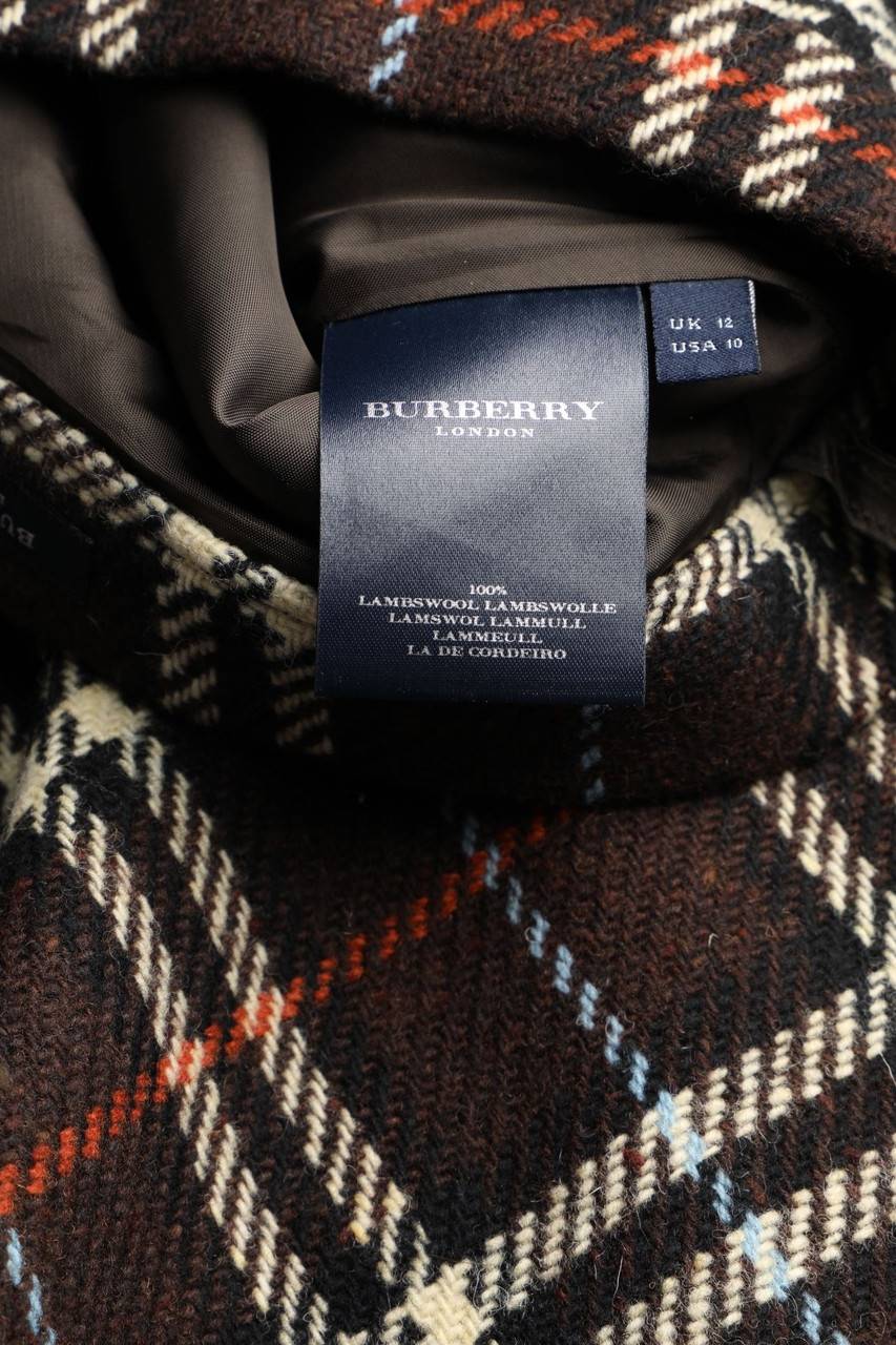 Carou BURBERRY Midi-Tartan-Rock Aus Wolle