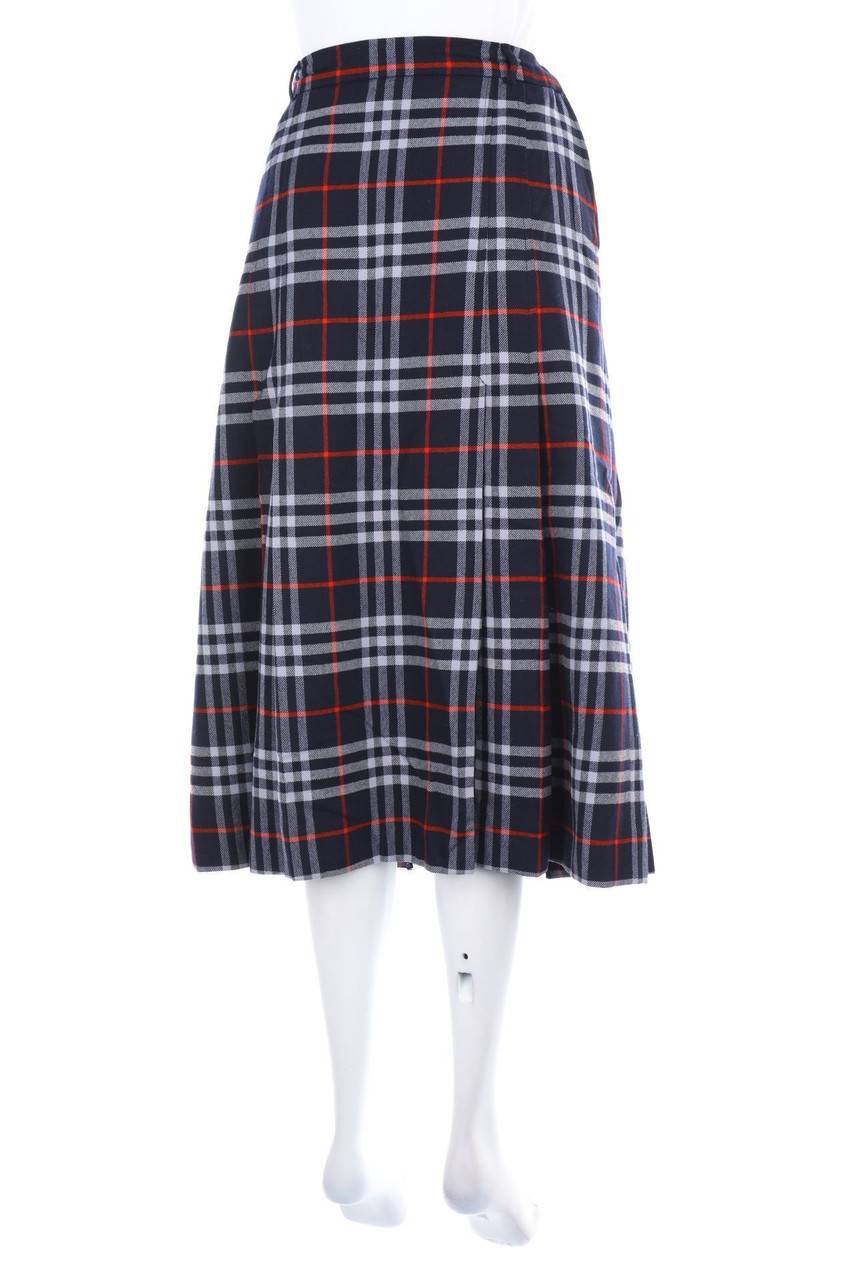 Carou BURBERRYS´ Karo-Midi-Falten-Rock