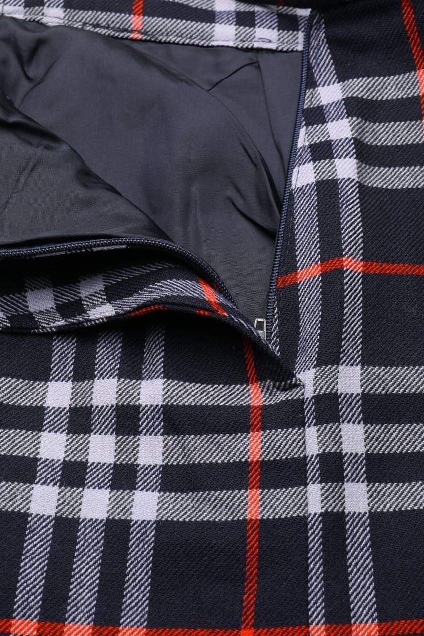 Carou BURBERRYS´ Karo-Midi-Falten-Rock